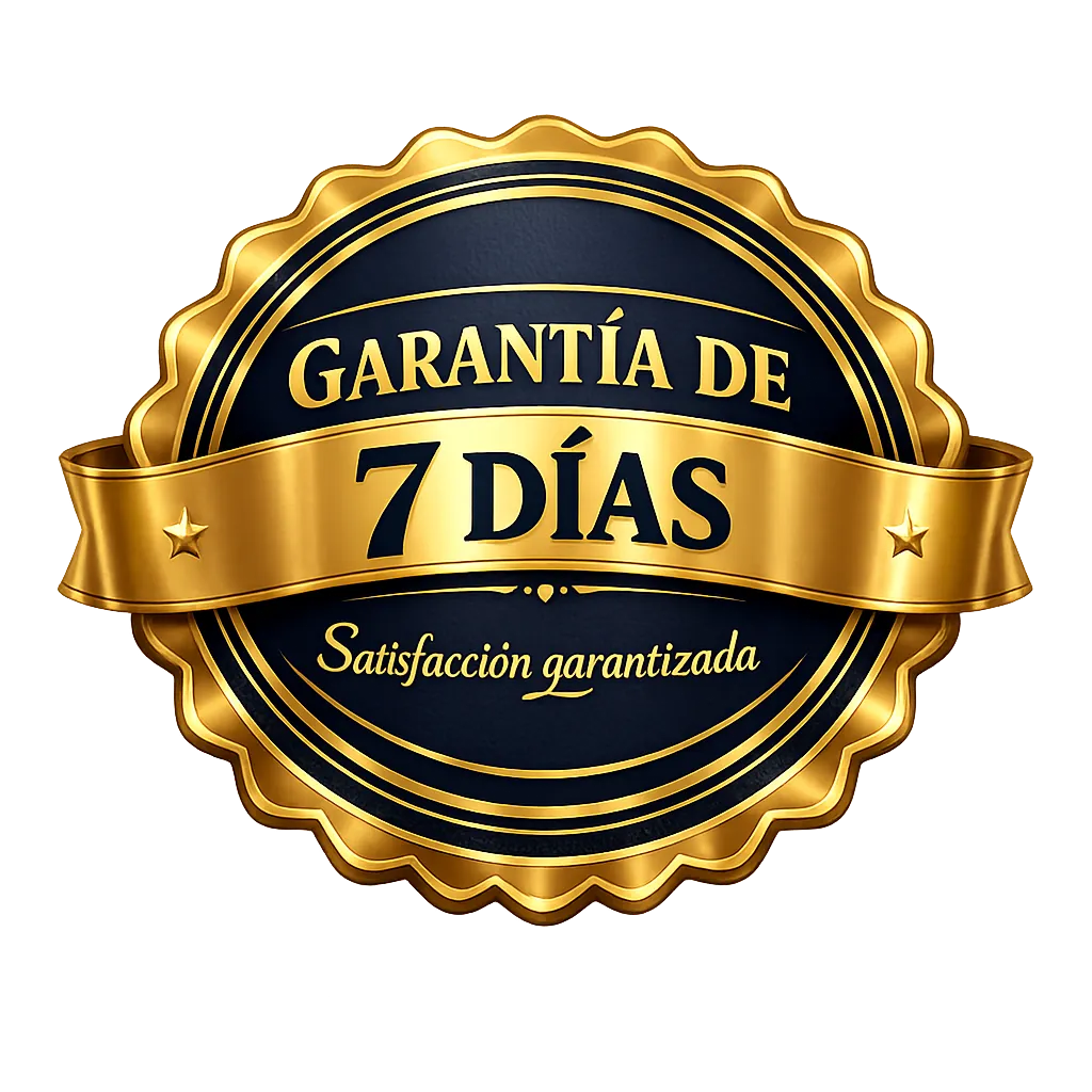 Garantía de 7 días: satisfacción garantizada