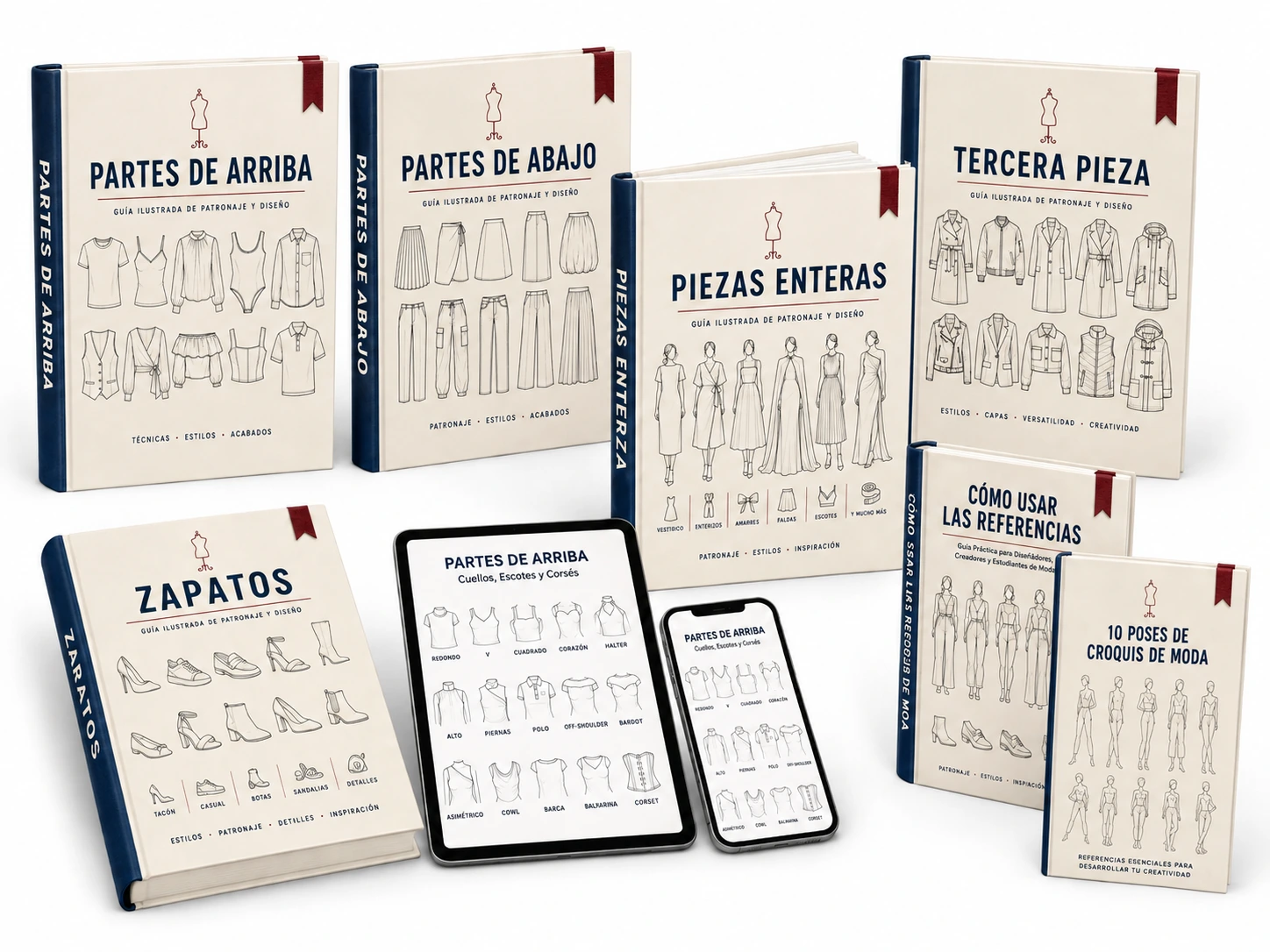 El pack completo: 5 guías, 2 bonos, vista en tablet y celular